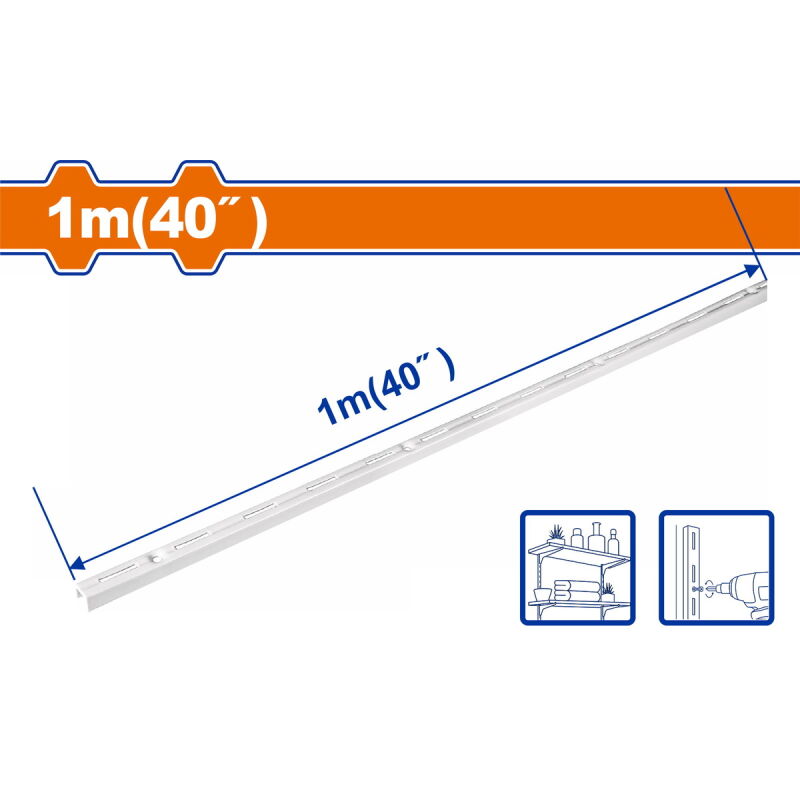 WADFOW ΒΕΡΓΑ ΔΙΑΤΡΗΤΗ ΜΟΝΗ ΡΑΦΙΩΝ 1m (WZJ9301)