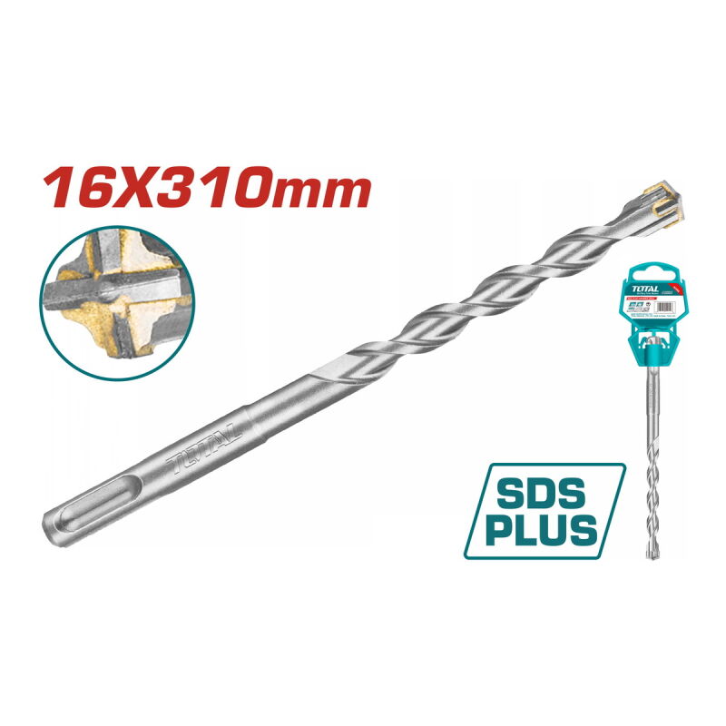 TOTAL ΔΙΑΜΑΝΤΟΤΡΥΠΑΝΟ SDS-PLUS S4L 16 X 310mm (TAC311604C)