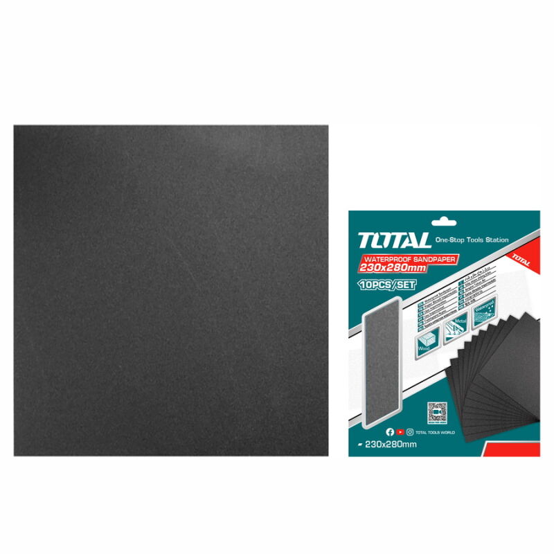 TOTAL ΓΥΑΛΟΧΑΡΤΟ ΝΕΡΟΥ 230Χ280mm P60 10TEM (TAC7706001)