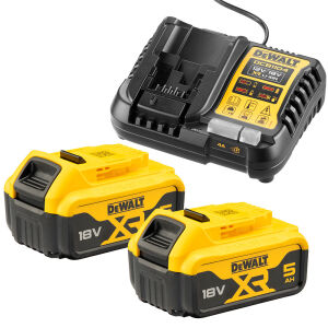 ΦΟΡΤΙΣΤΕΣ DEWALT DCB1104P2 12/18V ΜΕ 2x5.0Ah DCB184