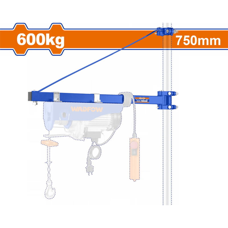 WADFOW ΒΡΑΧΙΟΝΑΣ ΠΑΛΑΓΚΟΥ 750mm / 600Kg (WETS1A01)